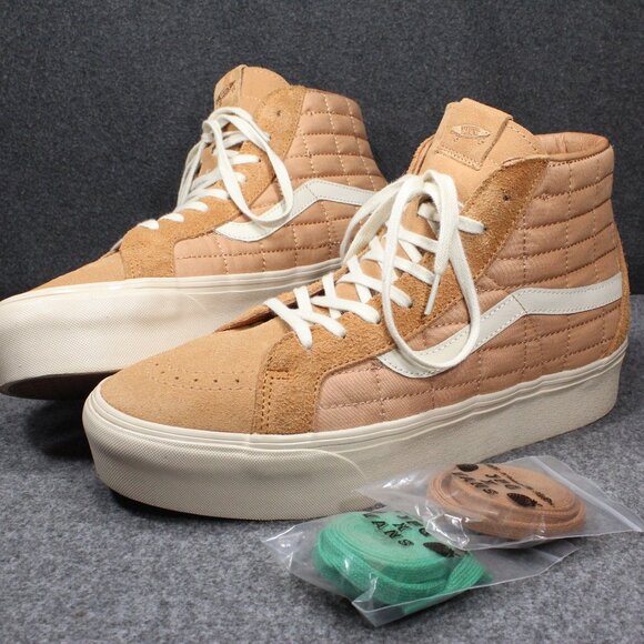 VANS X JOE FRESH GOODS SK8 HI Reissue JFG Camel Platform Shoes Mens Size 12 - Picture 1 of 12